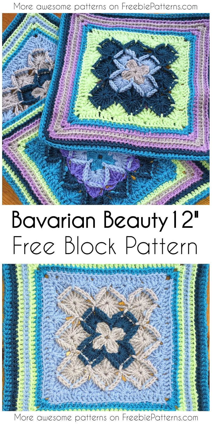 Bavarian Beauty 12″ [Free Block Pattern]