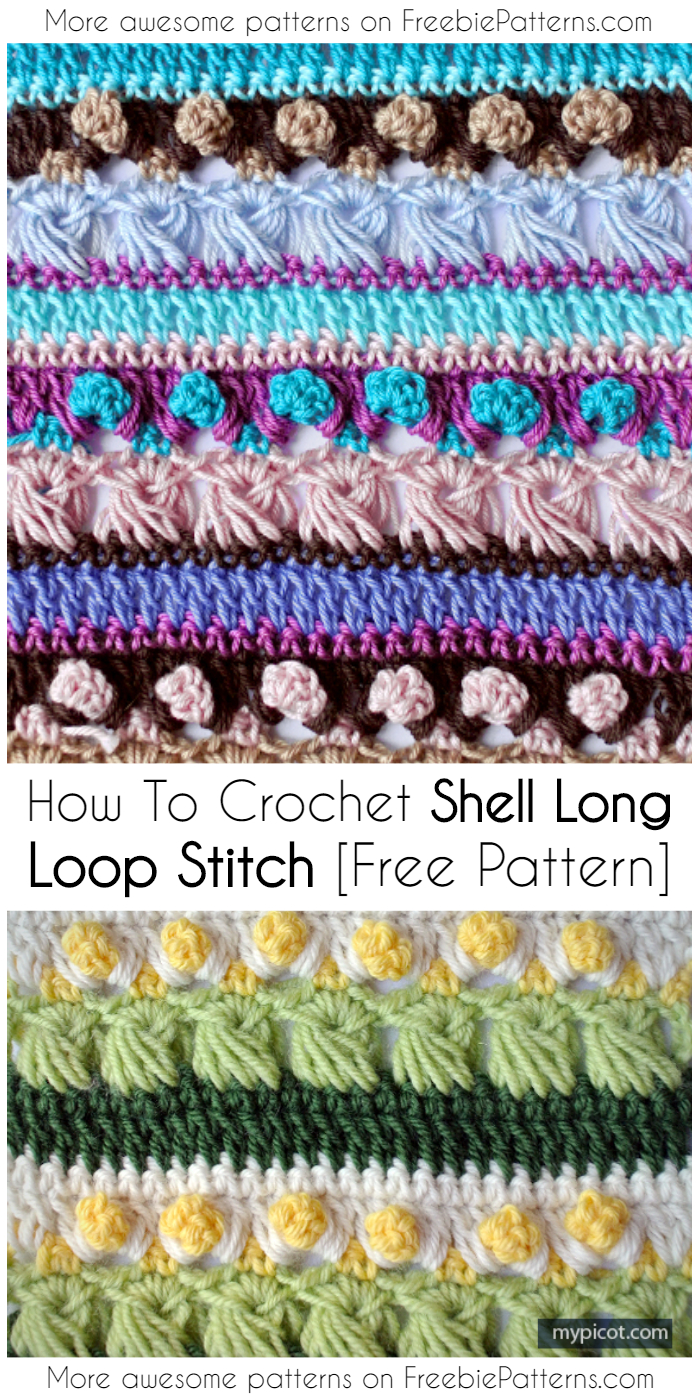 How To Crochet Shell Long Loop Stitch [Free Pattern]