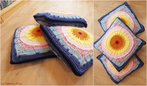 Crochet Sunset Cushions Pattern