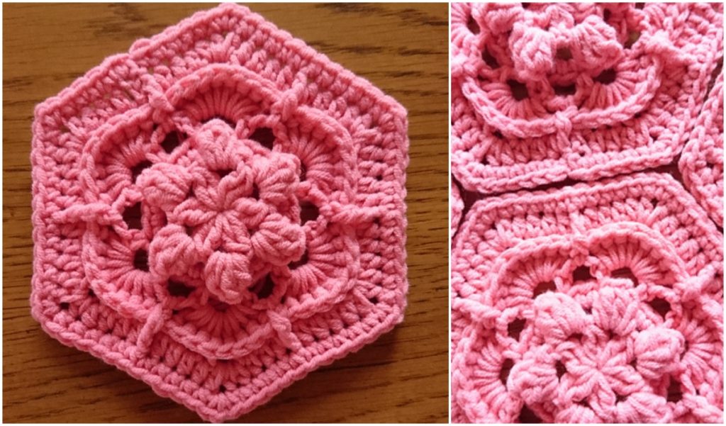 Flower Power Hexagon Crochet Pattern