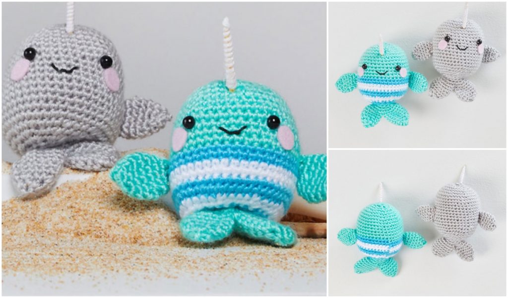 Ned and Norman Crochet Narwhal Idea